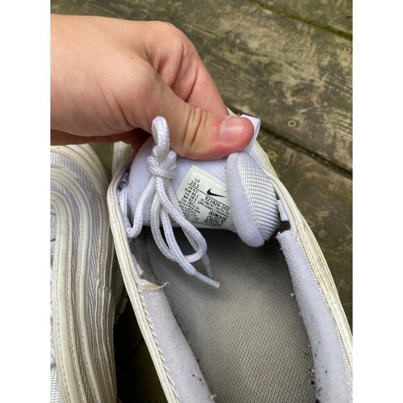 Nike Air Max 97 Triple White Wolf Gray Running Shoes 921826-101 Men’s - Sz 10.5 - Picture 2 of 9